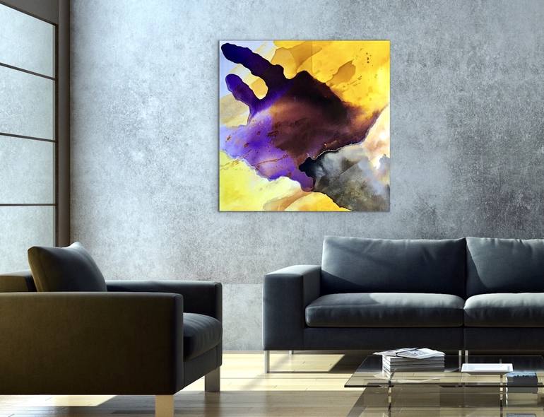 Original Conceptual Abstract Painting by Sande Waters