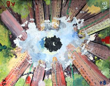 Original Abstract Expressionism Home Painting by Kenneth Bradshaw