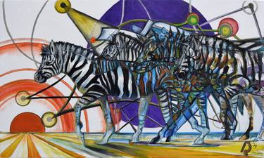 Print of Cubism Animal Paintings by Doug Quillinan