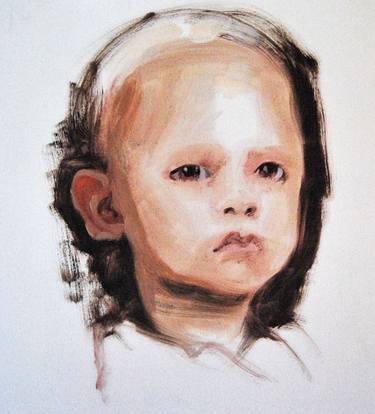 Print of Expressionism Children Paintings by Silja Selonen