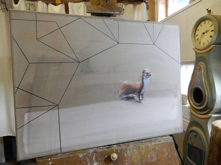 Original Conceptual Animal Painting by Silja Selonen