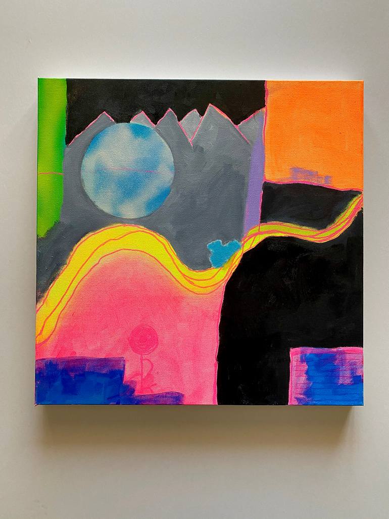 Original Abstract Expressionism Abstract Painting by Kathy Wright