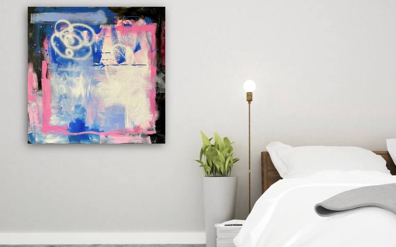 Original Street Art Abstract Painting by Kathy Wright