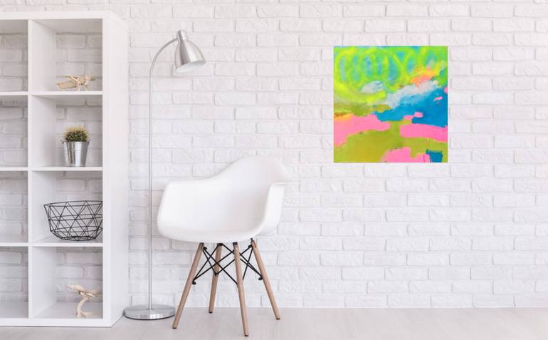 Original Street Art Abstract Painting by Kathy Wright