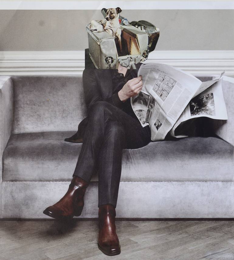 Print of Conceptual Dogs Collage by Tim Ridley