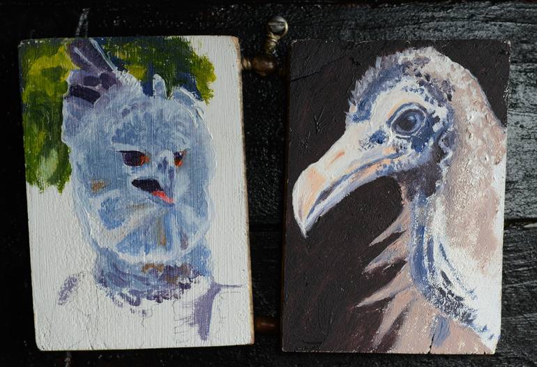 Original Figurative Animal Painting by Tim Ridley