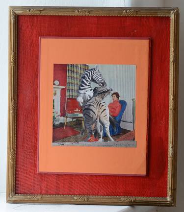 Original Fine Art Animal Collage by Tim Ridley