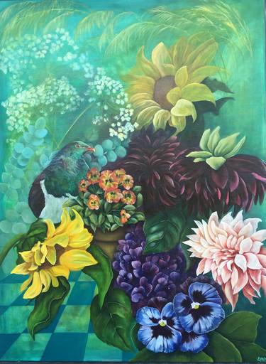 Original Floral Painting by Lyndsay OHanlon