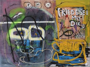 Original Street Art Abstract Paintings by Chris Dietzel