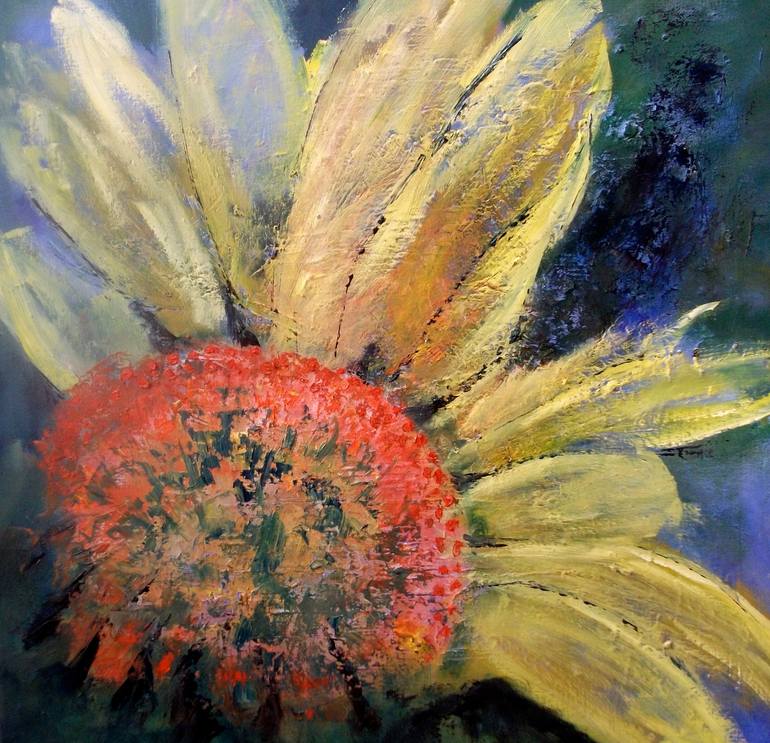 Sunflower Painting by Barbara St John | Saatchi Art