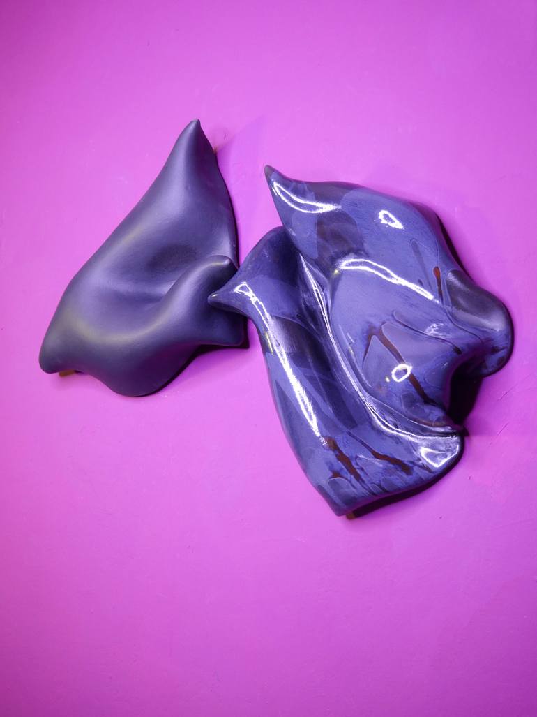 Original Abstract Expressionism Abstract Sculpture by Oscar Guido Barbery