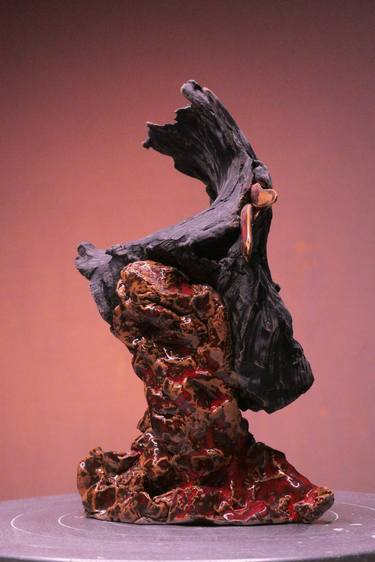 Original Surrealism Abstract Sculpture by Oscar Guido Barbery