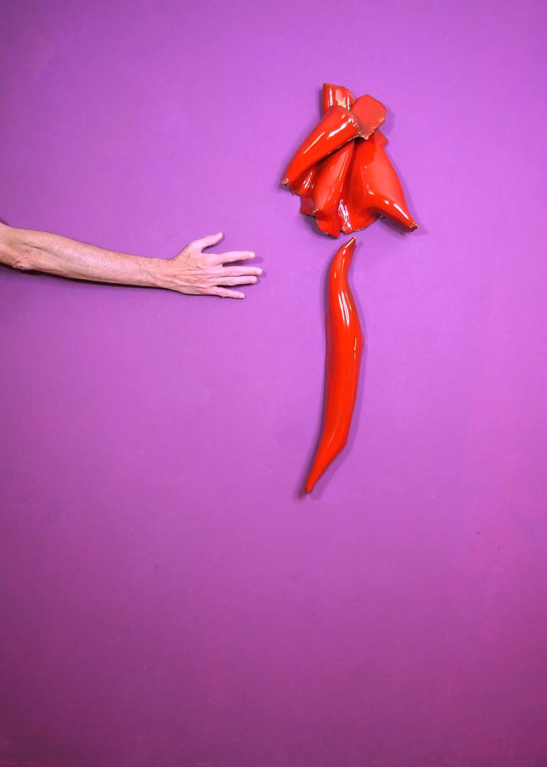 Original Abstract Expressionism Botanic Sculpture by Oscar Guido Barbery
