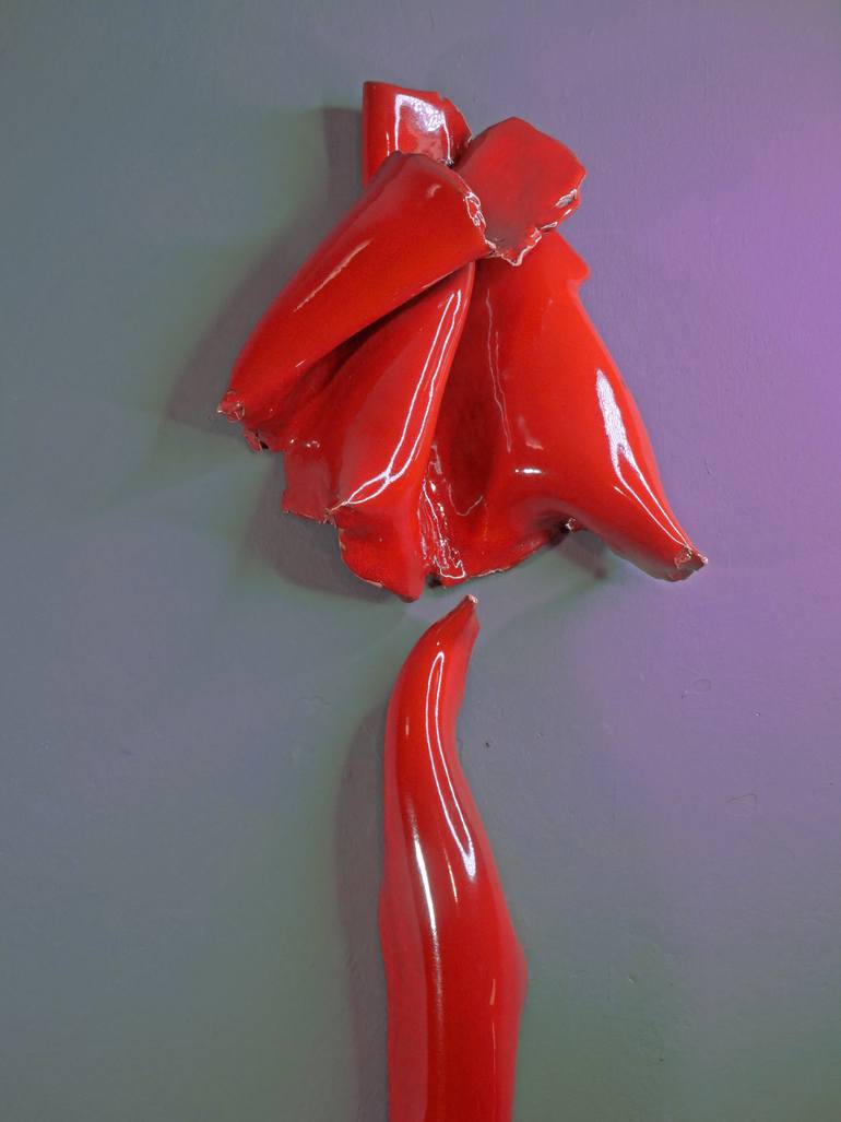 Original Abstract Expressionism Botanic Sculpture by Oscar Guido Barbery