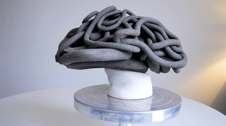 Original Conceptual Nature Sculpture by Oscar Guido Barbery