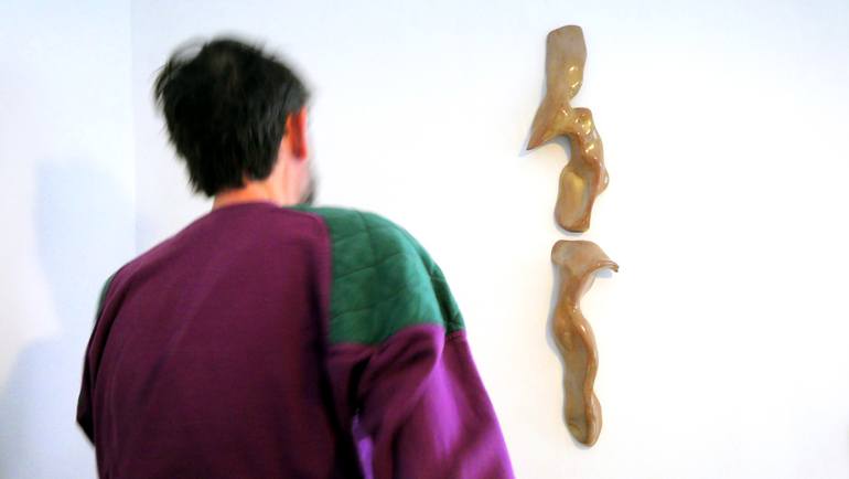 Original Abstract Expressionism Abstract Sculpture by Oscar Guido Barbery