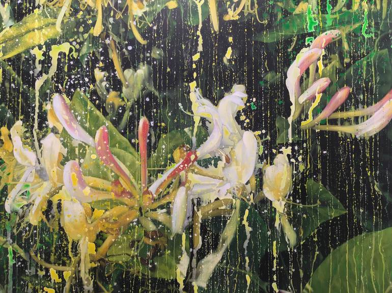 Original Abstract Expressionism Nature Painting by Andoan Nguyen