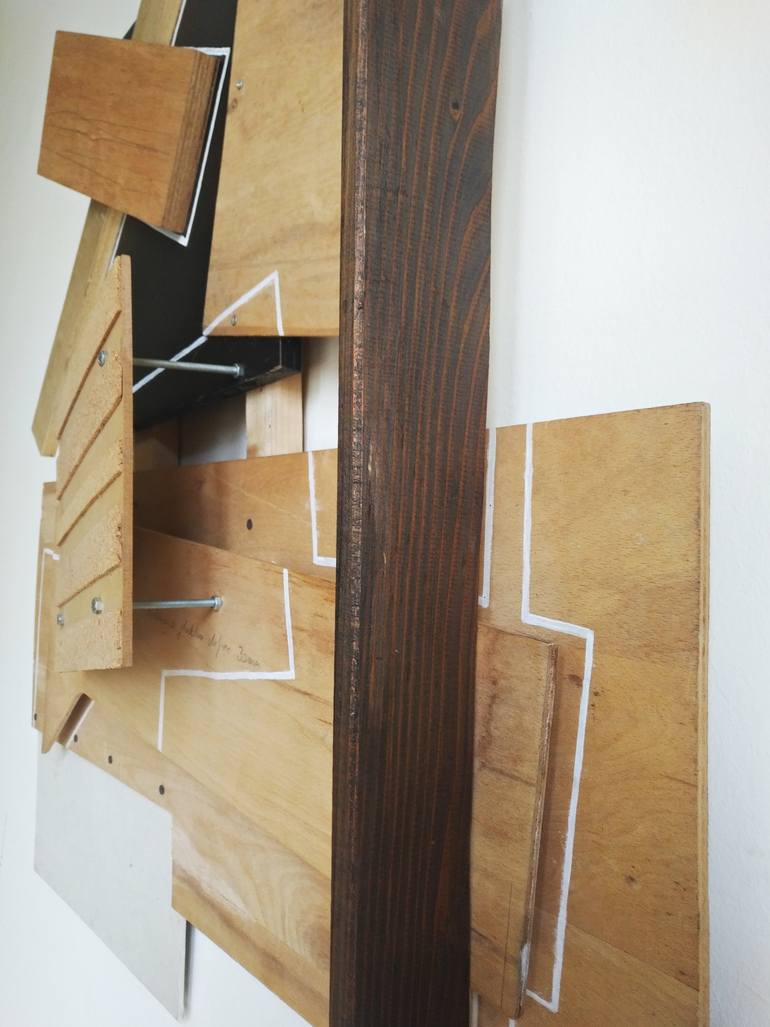 Original Abstract Geometric Sculpture by Sara Sonas