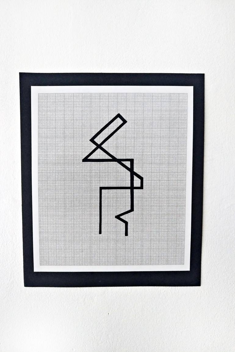 Original Abstract Geometric Drawing by Sara Sonas