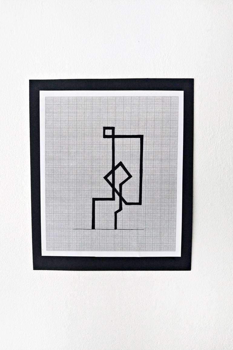 Original Abstract Geometric Drawing by Sara Sonas