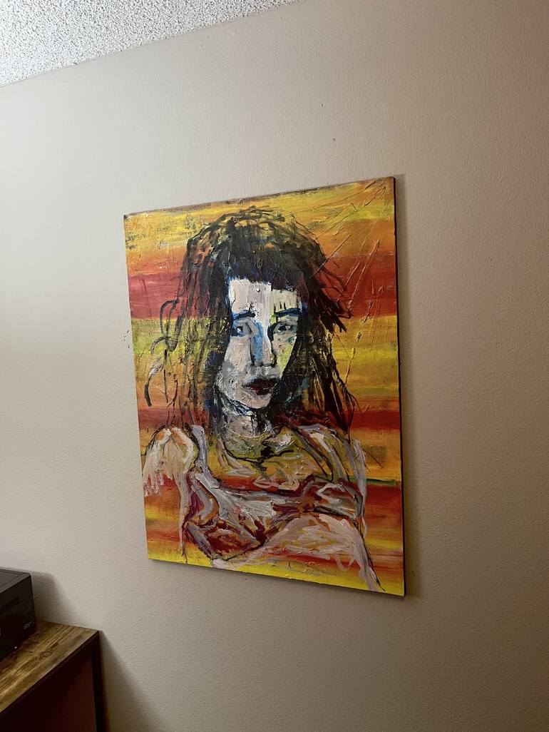 Original Women Painting by Micah Chaim Thomas