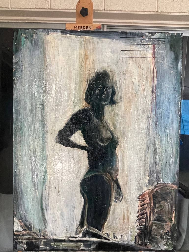 Original Abstract Expressionism Women Painting by Micah Chaim Thomas