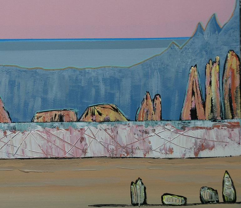 Original Abstract Landscape Painting by Loretta Kaltenhauser