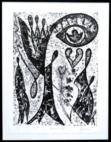 Print of Abstract Expressionism Abstract Printmaking by Ieva Bluma