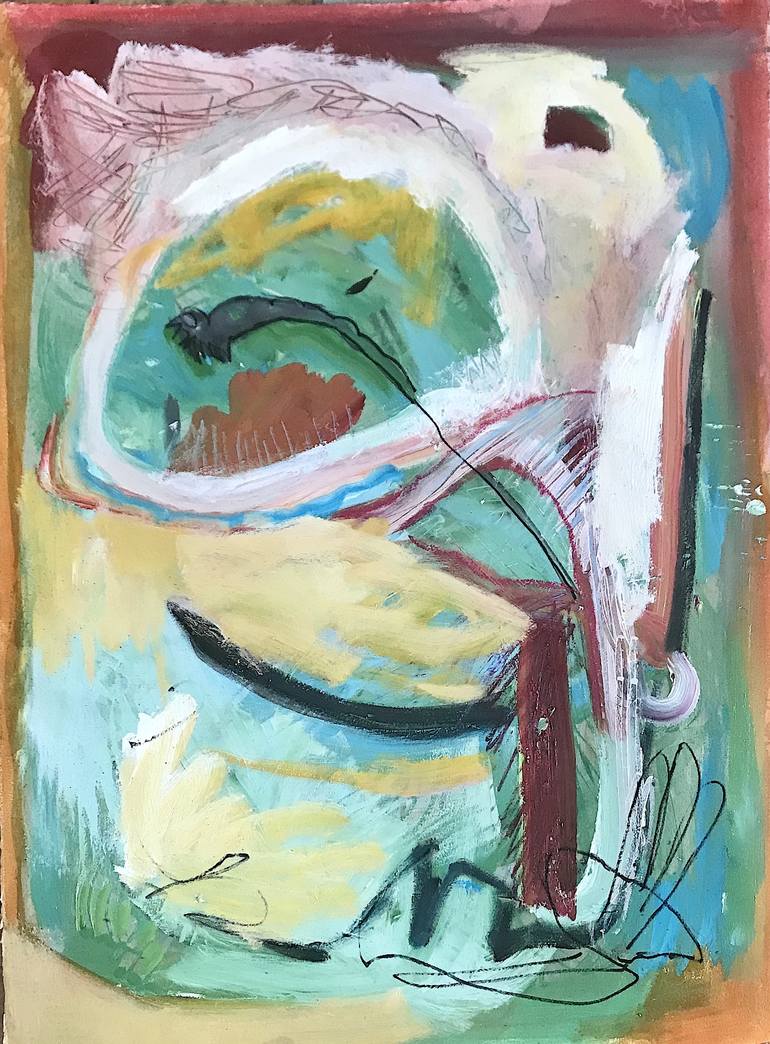 Original Abstract Expressionism Abstract Painting by Mary Morgan