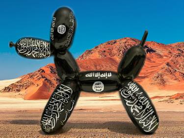 Islamic State (ISIS) Balloon Dog in Syria desert (Study), 2015 thumb