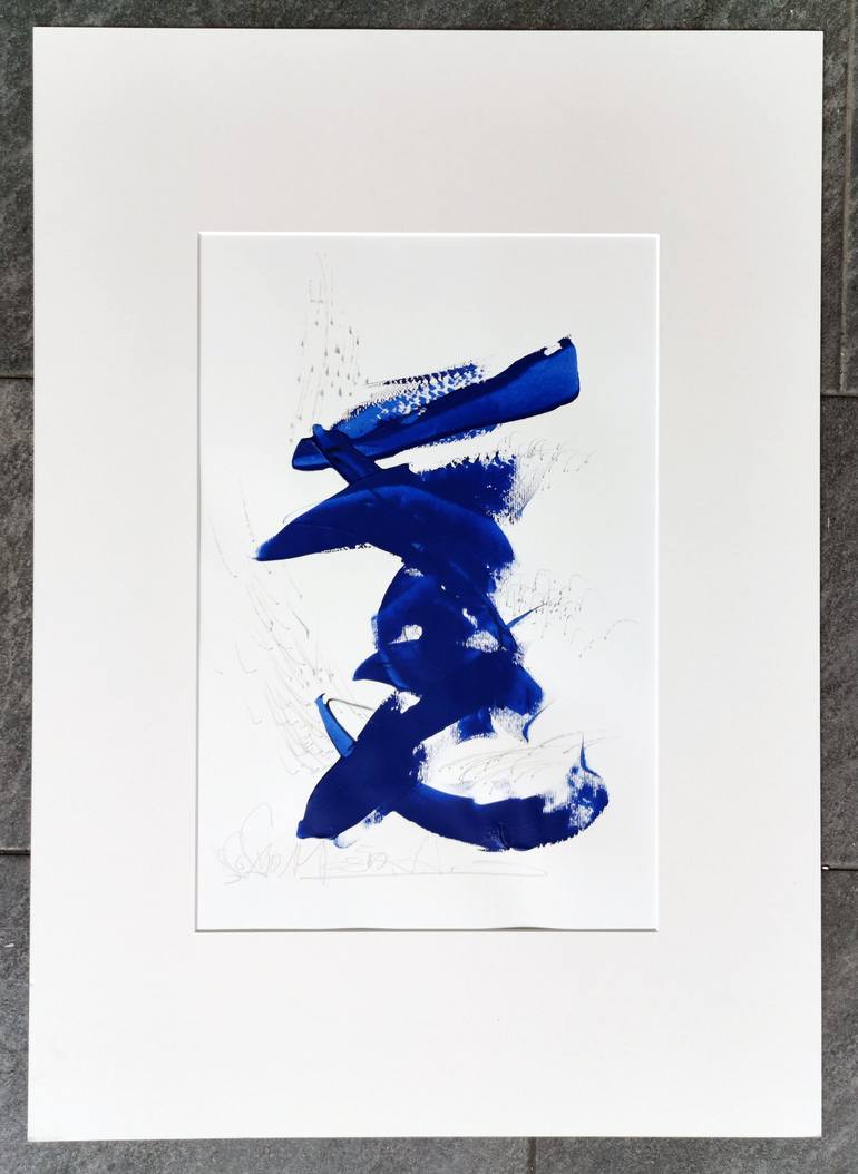 Original Calligraphy Abstract Painting by Larissa Lae