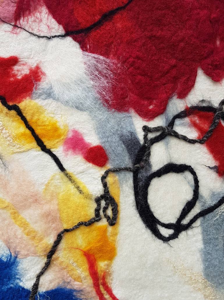 Original Abstract Expressionism Abstract Collage by Emma Aslow