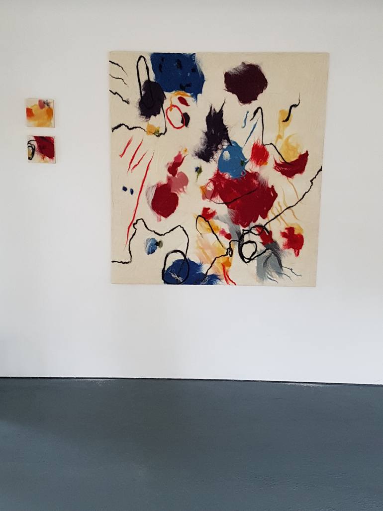 Original Abstract Expressionism Abstract Collage by Emma Aslow