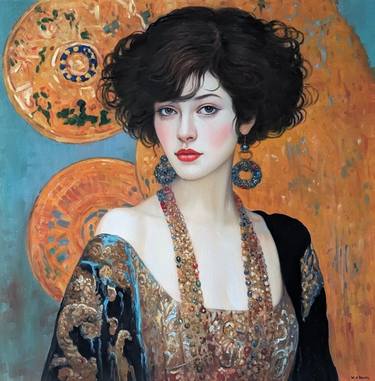 Original Fine Art Women Painting by Wilhem VON KALISZ
