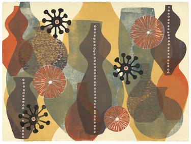 Original Contemporary Abstract Printmaking by Beth Adler