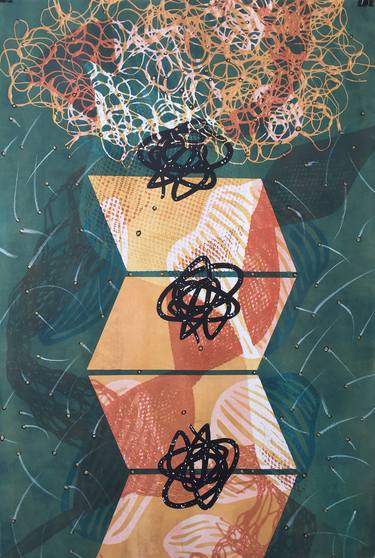 Original Modern Abstract Printmaking by Beth Adler