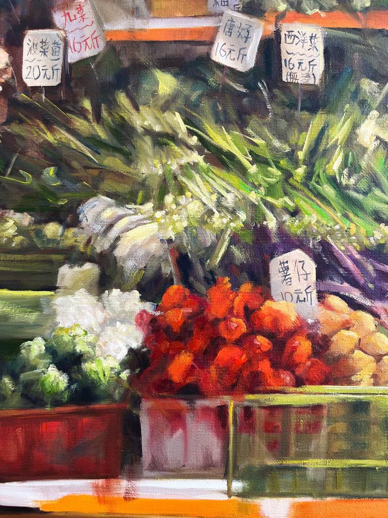 Original Contemporary Food Painting by Heidi Lai