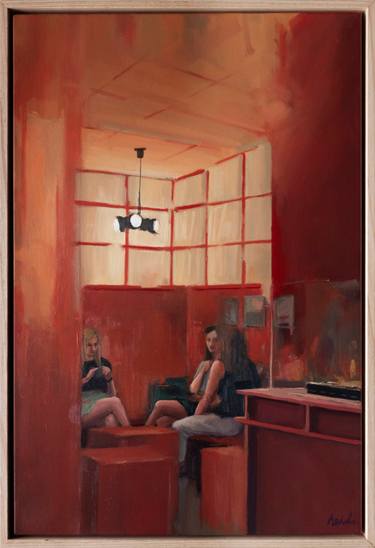 Original Realism People Painting by Heidi Lai