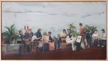 Original Realism People Painting by Heidi Lai