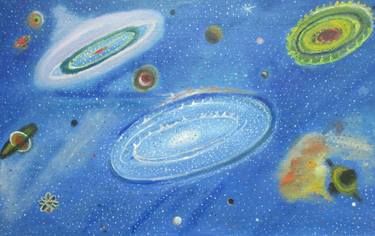 Original Fine Art Outer Space Paintings by Suma GV