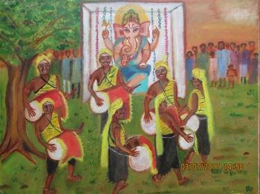 Original Fine Art Culture Painting by Suma Gv