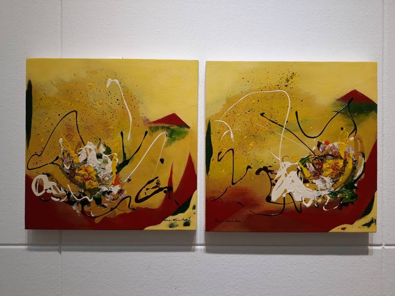 Original Abstract Nature Painting by Eunha Jang