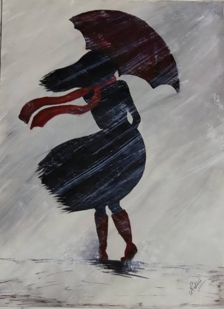 Snowstorm Painting by Nidhi Awad | Saatchi Art