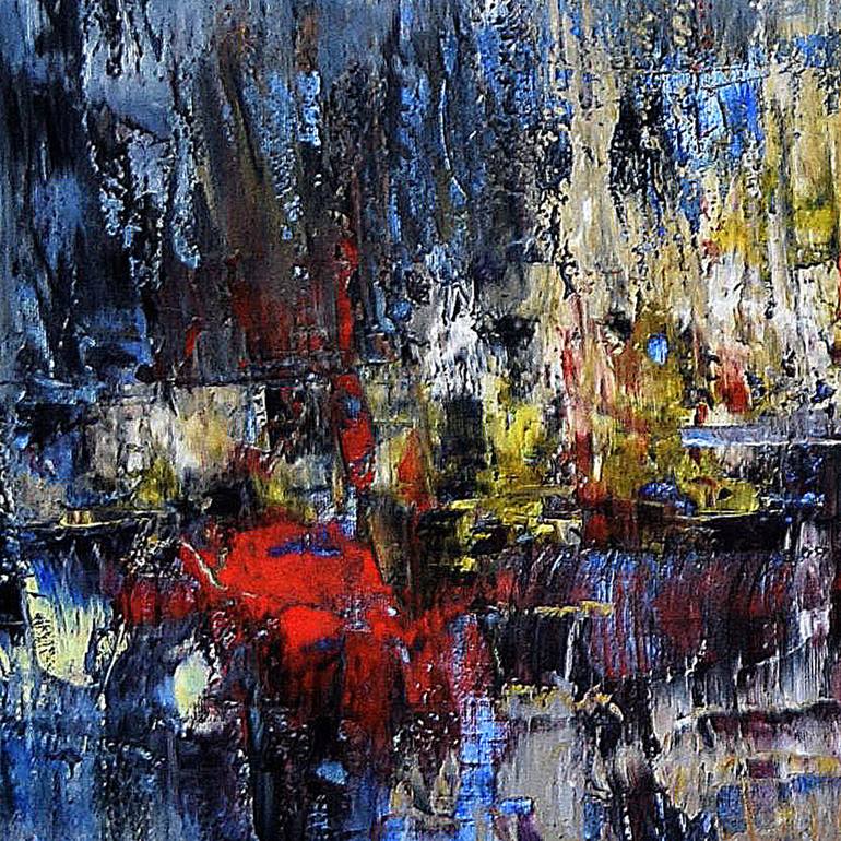 Original Conceptual Abstract Painting by Iwona Borkowska