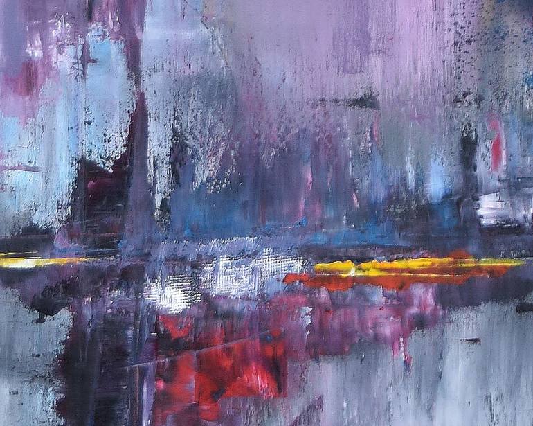 Original Conceptual Abstract Painting by Iwona Borkowska