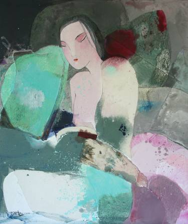 Original Figurative Women Paintings by Cristina Perello