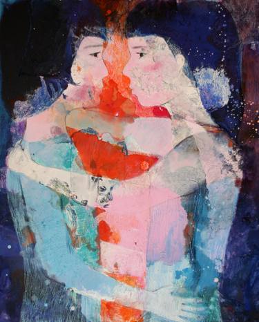 Original Expressionism People Paintings by Cristina Perello