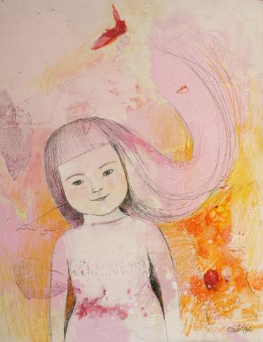 Original Figurative Children Paintings by Cristina Perello