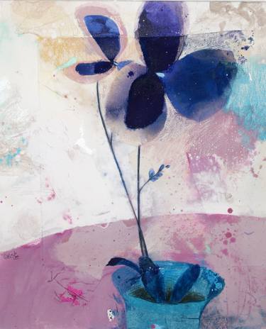 Print of Floral Mixed Media by Cristina Perello