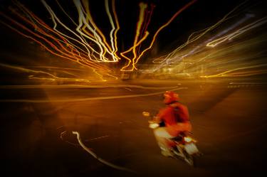 Original Abstract Expressionism Motorcycle Photography by Daniel Pérez